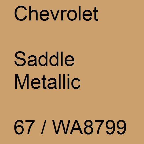 Chevrolet, Saddle Metallic, 67 / WA8799.